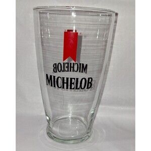 Rare Vintage XL Michelob Beer Glass 30 oz Bar Advertising Logo Anheuser Busch